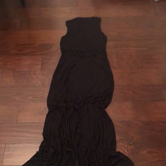 Women’s maxi dress with black lace - Picture 4 of 5